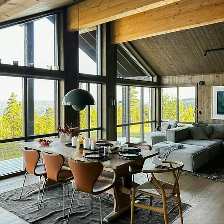 Modern With Panoramic Views At Nesfjellet